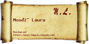 Mosó Laura névjegykártya